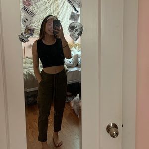 cotton on olive green cargo pants